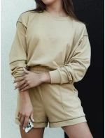 Dámský teplákový komplet PULGAR beige FashionStreet AY1055 Dámský teplákový komplet PULGAR beige FashionStreet AY1055