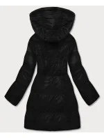 Černá dámská zimní bunda s kapucí (5m722-392)