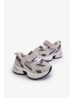 Dětské Tenisky na suchý zip Sportovní obuv Šedá Rulagia