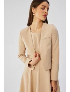 S368 Blejzr s otevřenou přední částí - béžový