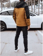 Pánská zimní bunda s kapucí FashionStreet camel TX4898