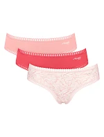 Dámské kalhotky GO Crush Hipster C3P - RED - červené M005 - SLOGGI Dámské kalhotky GO Crush Hipster C3P - RED - červené M005 - SLOGGI