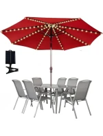 SOLÁRNÍ ZAHRADNÍ DEŠTNÍK SVĚTLO 5M 72LED