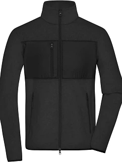 Daiber JN 1312 Pánská fleecová bunda 02.1312 black/black