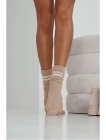 Dámské Ponožky Cop s Pruhy Béžové