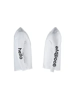 Cyklistické tričko NORTHWAVE Bomb Hello Goodbye Jersey s dlouhým rukávem, bílé Cyklistické tričko NORTHWAVE Bomb Hello Goodbye Jersey s dlouhým rukávem, bílé