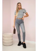 Grafitové džínové kalhoty Grafitové džínové kalhoty