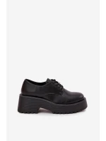 Dámské polobotky s přezkou ekokůže černé Laurea