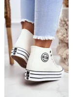 Dámské kotníkové tenisky Big Star - bílé