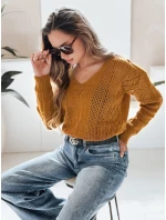 Dámský svetr DARIA mustard FashionStreet MY1727