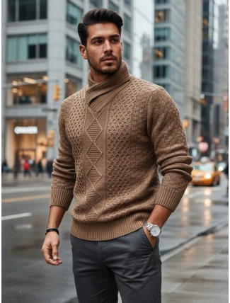 Pánský velbloudí svetr FashionStreet WX2255