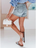 Dámské džínové šortky s páskem FOREVER ON modré FashionStreet SY0483 Dámské džínové šortky s páskem FOREVER ON modré FashionStreet SY0483