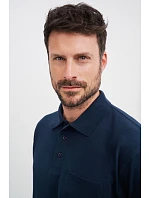 Daiber JN 26 Piqué polo s náprsní kapsou 02.0026 brown