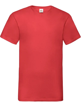 Fruit of the Loom Valueweight V-Neck T Tričko s výstřihem do V 16.1066 red