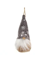 PŘÍVĚSEK S CETKOU SKŘÍTEK ŠEDÝ 11CM