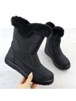 Dámské ploché zateplené sněhule černé Potocki KI24322