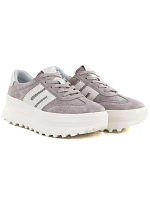 Dámské kožené boty na platformě béžové Vinceza 79614 dámské