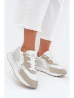 Dámské Kožené Sneakersy Big Star OO274563 Hi-Poly System Bílé