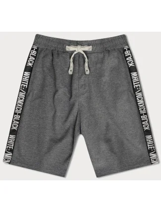 Tmavě šedé pánské kraťasy (8K933-5) Tmavě šedé pánské kraťasy (8K933-5)