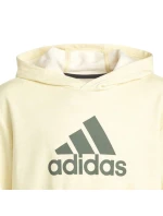 Dětská mikina Badge of Sport Hoodie Jr HN8469 žlutá - Adidas Dětská mikina Badge of Sport Hoodie Jr HN8469 žlutá - Adidas