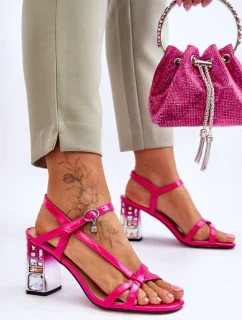 Sandály na podpatku model 179864 Step in style