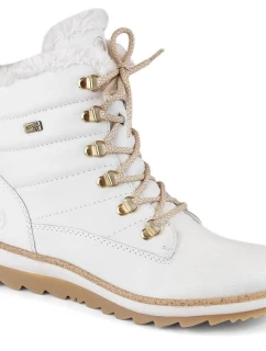 Kožené nepromokavé zateplené boty Remonte W RKR629 white