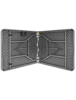 DŘEVĚNÝ STŮL SKLÁDACÍ V KUFŘÍKU 180x74CM MAX.100KG DŘEVĚNÁ DESKA TEMNĚ ŠEDÁ DŘEVĚNÝ STŮL SKLÁDACÍ V KUFŘÍKU 180x74CM MAX.100KG DŘEVĚNÁ DESKA TEMNĚ ŠEDÁ