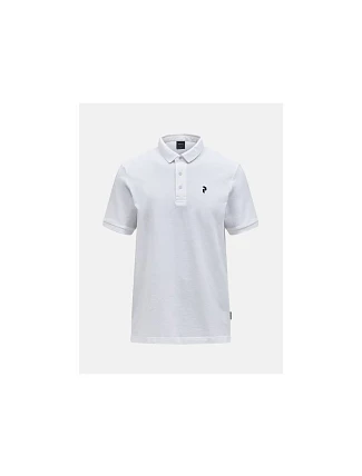Pánské tričko PEAK PERFORMANCE M Classic Cotton Polo, bílá barva