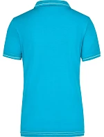 Daiber JN 568 Dámské žerzejové elastické polo 02.0568 aqua/white Daiber JN 568 Dámské žerzejové elastické polo 02.0568 aqua/white