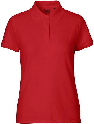 Neutral O 22980 Dámské piqué polo z bio bavlny 77.2280 red