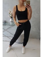 Souprava top+kalhoty černá