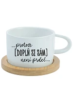Personalizovaný keramický hrníček "MAKRONKA" - ... protože [doplň si sám] není prdel ...