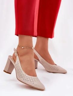 Sandály na podpatku model 211940 Step in style