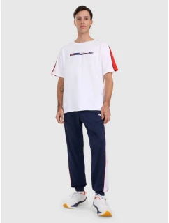 Pánské tričko oversize s potiskem 4F 4FRAW25TTSHM3227-10S