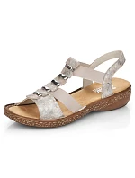 Dámské pohodlné nazouvací sandály Rieker 62850-90 Dámské pohodlné nazouvací sandály Rieker 62850-90