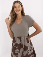 Šaty DHJ SK 253701.80 tmavě lila