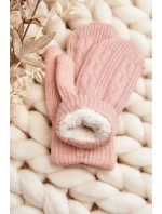 Teplé dámské rukavice na jeden prst, růžové Teplé dámské rukavice na jeden prst, růžové