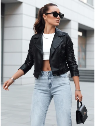 Dámská kožená bunda ramones NEGRA black FashionStreet TY4163