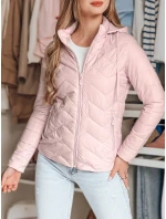 Dámská přechodná prošívaná bunda ZIPZAB světle růžová FashionStreet TY4866 Dámská přechodná prošívaná bunda ZIPZAB světle růžová FashionStreet TY4866