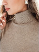 Dámský svetr s rolákem VANORIA beige FashionStreet MY2489