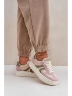 Dámské tenisky s pletením na platformě multikolor Lesida