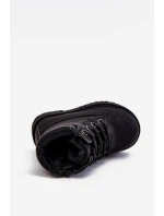 práškové černé teplé Dětské boty traper Dexter práškové černé teplé Dětské boty traper Dexter