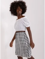 LK SK 506343 šaty.60P bílá a černá LK SK 506343 šaty.60P bílá a černá