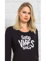 Dámské pyžamo dlouhé Good vibes