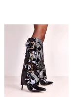 Kozačky na podpatku  model 222360 Solea