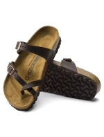 Birkenstock dámské žabky Mayari Habana Narrow foot z nubukové kůže hnědé (0171323)