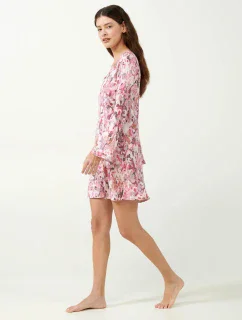 Vamp - Květinová noční košilka s dlouhým rukávem 21825 - Vamp