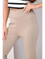 Dámské kalhoty máslíčko s rozšiřující nohavicí fango