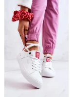 Dámské klasické tenisky Big Star - bílé/červené