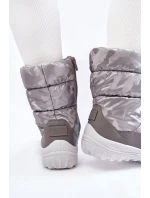 Dámské vysoké boty do sněhu Big Star KK274600 šedé